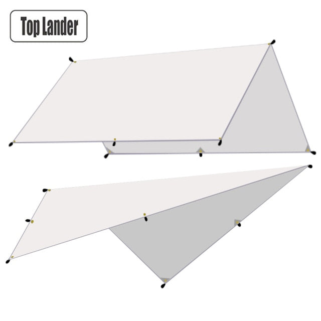 Waterproof Tarp Tent Shade Ultralight Garden Canopy  (3x5m, 3x4m,  3x3m)