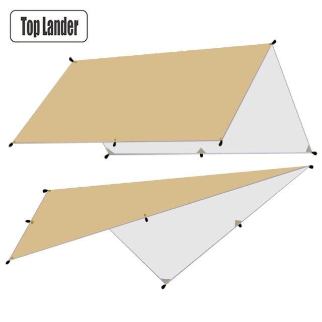 Waterproof Tarp Tent Shade Ultralight Garden Canopy  (3x5m, 3x4m,  3x3m)